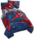 Jay Franco Marvel Spiderman Burst 5 Piece Full Bed Set - Includes Reversible .... Fixed Price $92.98.