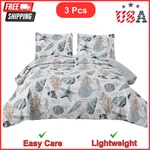 Jarson Summer Beach Bedspreads Seashell Conch Coverlet Twin Size, 3PCS. Fixed Price $46.28.