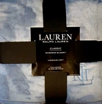 Ralph Lauren Classic Micromink Blanket Full/queen Blue 90"X90" Luxuriously Soft. Fixed Price $58.99.