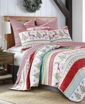 Levtex Home Merry And Bright Comet Cupid Folk Christmas King Quilt. Fixed Price $120.00.