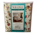 Waverly 3 Piece Twin Quilt Set Retweet Berry Bedskirt Sham Cottagecore New. Fixed Price $99.95.