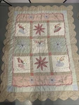 Cute Twin Size Kids Girls Patchwork Quilt Blanket Fairies Flowers 60 X80. Fixed Price $50.00.