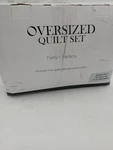 Oversized Quilt Set Twin Xl 2 Piece Blue Circle Pattern Adults Bedding New. Fixed Price $39.98.