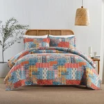 Visimisi Cotton Bedspread Quilt Sets Reversible Queen Size, Orange Blue. Fixed Price $123.51.