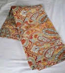 Pottery Barn Bella Paisley Cotton Queen / Full Size Duvet Cover Rust Red. Fixed Price $35.19.