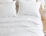 White Matelasse 3PC Queen Quilt Set : French Cottage Tile Coverlet Farmhouse. Fixed Price $114.45.
