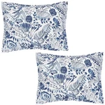 Carol & Frank Starla Chinoiserie Floral Kantha Stitch Standard Pillow Sham Set. Fixed Price $40.00.