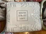 South Street Loft 3-PIECE Quilt Set Full/queen Palm Design. Fixed Price $29.99.