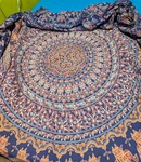 India 100% Cotton Mandala Wall Art Bed Cover Hippie Boho Plus Vintage Skirt. Fixed Price $50.00.