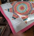 Texas Lone Star Patchwork Cotton Quilt 92 90 Handmade Full / Queen. Fixed Price $132.00.