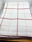 Pottery Barn Red White Stripes Double Queen Coverlet Quilt Bedspread Cotton Vtg. Fixed Price $127.49.
