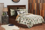 Rustic Pinecone King Quilt Set With Shams - Reversible Lodge Bedding 3PC. Fixed Price $101.99.