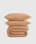 Nwt Quince European Linen Cotton Stitch Quilt King / Cal Desert Sunset. Fixed Price $119.99.