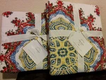Nwt 2PC Pottery Barn Adina Quilted King Shams 100% Cotton (red Blue Yellow). Fixed Price $69.95.