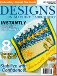 Designs Machine Embroidery Magazine Vol 45 July/august 2007 Quilts Stabilizer. Fixed Price $7.46.
