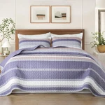 Whale Flotilla King Size Quilt Set - Reversible Purple 2 Pillow. Fixed Price $55.27.