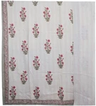 Indian Block Kantha Quilt Blanket Gudari Handmade Print King Cotton. Fixed Price $74.89.