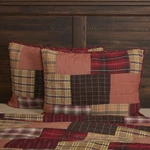 Rustic Standard Sham Red Patchwork Wyatt Chambray Hand Bedroom Decor Vhc Brands. Fixed Price $28.95.