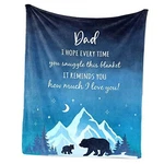 Julazy Blanket, Birthday Gifts For Dad From Daughter Son 60X50 Inches. Fixed Price $37.13.