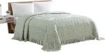 Beatrice Home Fashions Medallion Chenille Bedspread, King, Sage. Fixed Price $98.76.