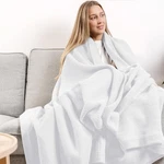 Carressa Linen Pure Cotton, Luxury King Size Soft White Blanket Herringbone P.... Fixed Price $62.02.