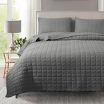Kasentex Quilt-bedding-coverlet-blanket-set, Machine Washable, Ultra Soft,. Fixed Price $78.19.
