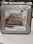 Jla Home Lawson King Comforter & Decorative Pillow- Tan ( Missing Shams). Fixed Price $80.99.