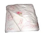 Vintage Simply Shabby Chic Pink Chenille Patchwork Floral (1) Queen Quilt 86X92. Fixed Price $208.00.