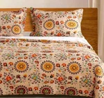 3PC Greenland Home Fashions Andorra Cotton Quilt Set, King. Fixed Price $229.99.