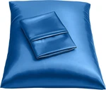 Royal Blue Satin Pillowcase With Zipper, For Hair And Skin Care, Feels Soft. Fixed Price $18.03.