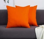 2 Tangdepot Handmade 100% Cotton Canvas Throw Pillow Cover 18 X Orange. Fixed Price $13.99.
