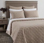 Bloomingdales 3 Piece Quilted Cotton Coverlet Set - Queen Taupe. Fixed Price $134.95.