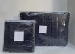 Restoration Hardware Blue Silk Box Stitch Queen Quilt Blanket + 2 Standard Sham. Fixed Price $359.99.