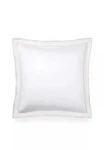 Ralph Lauren Spencer Border (1) Euro Sham White Tan 26" X New Pillowcase. Fixed Price $26.00.