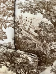Pottery Barn King Duvet Cover & 2 Standard Shams Coco Brown Matine Toile Linen. Fixed Price $139.50.