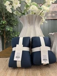 Set Of 2- King Rayon From Bamboo Quilt Pillow Sham Dark Mineral Blue Casaluna. Fixed Price $60.00.