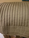 West Elm Silky Tencel Pick Stitch Quilt Loden King/cal. Fixed Price $159.00.