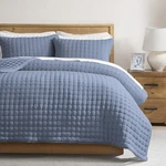 Quilt Set California King Dusty Blue 116X106 Lightweight Coverlet 3PC Wdcozy. Fixed Price $89.99.