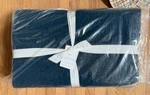 Pottery Barn Belgian Flax Floral Stitch Quilt Midnight Blue Queen No Sham New. Fixed Price $219.00.