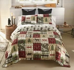 Donna Sharp Cedar Lodge Woodland Wildlife Lightweight Twin 2 Quilt Set. Fixed Price $73.99.