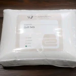 Warmdern King Quilt Set White Solid Color Rectangular Essentials. Fixed Price $80.00.