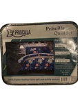 Priscilla 3 Piece F/q Quilt Set Cotton Soft 2 Pillow Shams 90" X. Fixed Price $65.99.