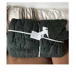 Pottery Barn Cozy Cloud Quilt Full/queen Green Cotton Polyester Fill 92X88. Fixed Price $139.97.