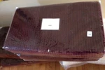 Pottery Barn Velvet Channel Quilt Eggplant Queen 2 Std Shams Monique Lhuillier. Fixed Price $349.00.