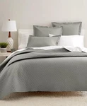 Charter Club Gray Quilted 100% Cotton Full/queen Coverlet Only. Fixed Price $34.00.