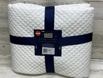 Ralph Lauren Quilted Sateen Argyle Full/queen Coverlet Parchment New With Defect. Fixed Price $139.99.