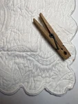 Nobility Matelasse Pillow Sham Scalloped Cotton Portugal Standard Floral 127. Fixed Price $20.00.