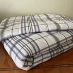 Woolrich Quilt Twin With Sham Contemporary Plaid Cabin Dorm Room White Gray. Fixed Price $45.25.