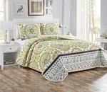 Home Collection 3PC Full/queen Quilted Bedspread Set Floral Bedding B.... Fixed Price $45.18.