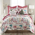 Santa Claus Lane Holiday Quilt Set - Levtex Home. Fixed Price $104.99.
